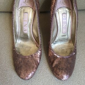 Pink Sequin Gina London Pumps Shoes UK Royals 37 6